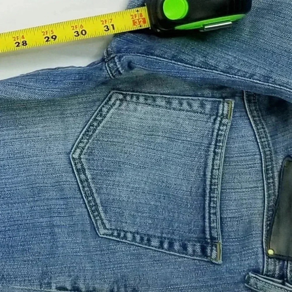 Diesel 28X32 Matic Stretch Embroidered Logo Women Blue Denim Jeans Made in Italy - Picture 4 of 11